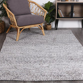 Lifestyle Floors Grey Camphils Hand-Tufted Rug