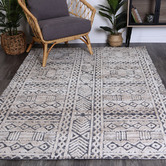 Lifestyle Floors Navy Glenroy Hand-Tufted Rug