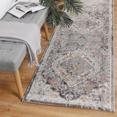 Lifestyle Floors Grey Shakeel Power Loomed Runner