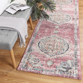 Lifestyle Floors Pink Salsa Power Loomed Runner
