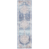 Lifestyle Floors Blue Salsa Power Loomed Runner
