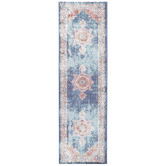 Lifestyle Floors Blue Blaese Power Loomed Runner