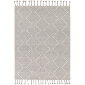 Lifestyle Floors Grey Samira Hand-Tufted Wool-Blend Rug