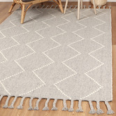 Lifestyle Floors Grey Samira Hand-Tufted Wool-Blend Rug