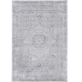 Lifestyle Floors Grey Vintage-Style Mahir Power-Loomed Rug