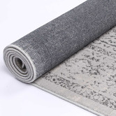 Lifestyle Floors Grey Vintage-Style Mahir Power-Loomed Rug