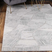 Lifestyle Floors Grey Danyal Power-Loomed Rug