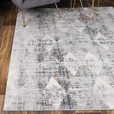 Lifestyle Floors Grey Naime Power-Loomed Rug