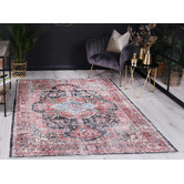 Lifestyle Floors Vintage Kendra Machine Washable Cotton-Blend Rug