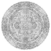 Lifestyle Floors Chilaz Machine Washable Cotton-Blend Round Rug