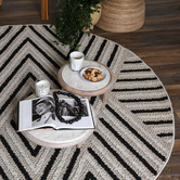 Lifestyle Floors Taupe Kalani Round Indoor/Outdoor Rug