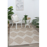 Lifestyle Floors Beige Freshwater Power-Loomed Indoor/Outdoor Rug