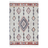 Lifestyle Floors Orange &amp; Grey Nador Boho Moroccan Rug