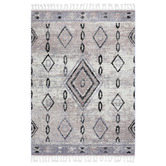 Lifestyle Floors Silver &amp; Grey Nador Boho Moroccan Rug