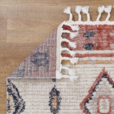 Lifestyle Floors Orange &amp; Grey Nador Boho Moroccan Rug