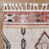 Lifestyle Floors Orange &amp; Grey Nador Boho Moroccan Rug