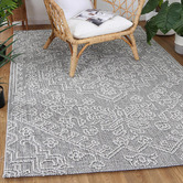 Lifestyle Floors Lelepa Bule Flat Weave Indoor/Outdoor Rug