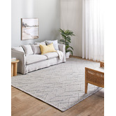 Lifestyle Floors Grey African-Inspired Flat Weave Wool-Blend Rug ...