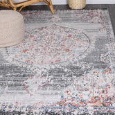 Lifestyle Floors Grey Hollow Power-Loomed Rug