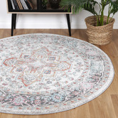 Lifestyle Floors Yanet Power-Loomed Round Rug