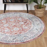 Lifestyle Floors Luda Power-Loomed Round Rug