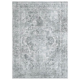 Lifestyle Floors Charcoal Chaldean Arbela Power-Loomed Rug
