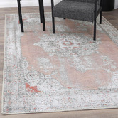 Lifestyle Floors Pink Chaldean Isin Power-Loomed Rug