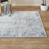 Lifestyle Floors Grey &amp; Navy Expressions Contemporary Rug