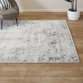 Lifestyle Floors Grey &amp; Beige Expressions Contemporary Rug