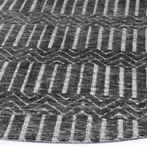 Lifestyle Floors Charcoal Bettina Hand-Tufted Round Rug