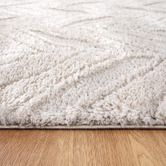Lifestyle Floors Beige Hanno Shag Area Rug