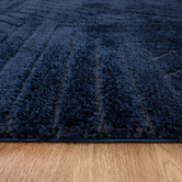Lifestyle Floors Navy Elara Shag Area Rug
