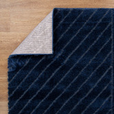 Lifestyle Floors Navy Elara Shag Area Rug