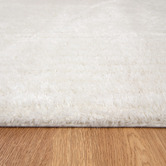 Lifestyle Floors Cream Aluna Shag Area Rug