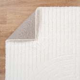 Lifestyle Floors Cream Aluna Shag Area Rug