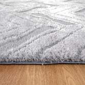 Lifestyle Floors Grey Hanno Shag Area Rug