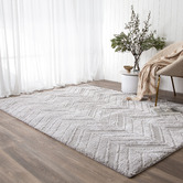 Lifestyle Floors Grey Hanno Shag Area Rug