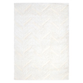 Lifestyle Floors Cream Hanno Shag Area Rug