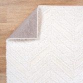 Lifestyle Floors Cream Hanno Shag Area Rug