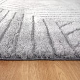 Lifestyle Floors Grey Elara Shag Area Rug