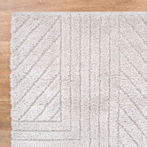 Lifestyle Floors Beige Elara Shag Area Rug