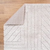 Lifestyle Floors Beige Elara Shag Area Rug