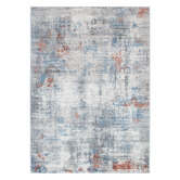 Lifestyle Floors Grey &amp; Blue Expressions Modern Rug