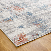 Lifestyle Floors Grey &amp; Blue Expressions Modern Rug