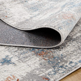 Lifestyle Floors Grey &amp; Blue Expressions Modern Rug