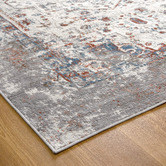 Lifestyle Floors Grey &amp; Cream Expressions Contemporary Rug