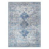 Lifestyle Floors Grey &amp; Navy Blue Vintage-Style Expressions Oriental Rug