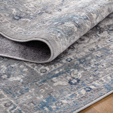 Lifestyle Floors Grey &amp; Navy Blue Vintage-Style Expressions Oriental Rug