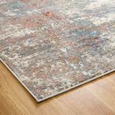 Lifestyle Floors Cream &amp; Red Expressions Modern Rug