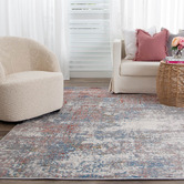 Lifestyle Floors Cream &amp; Red Expressions Modern Rug